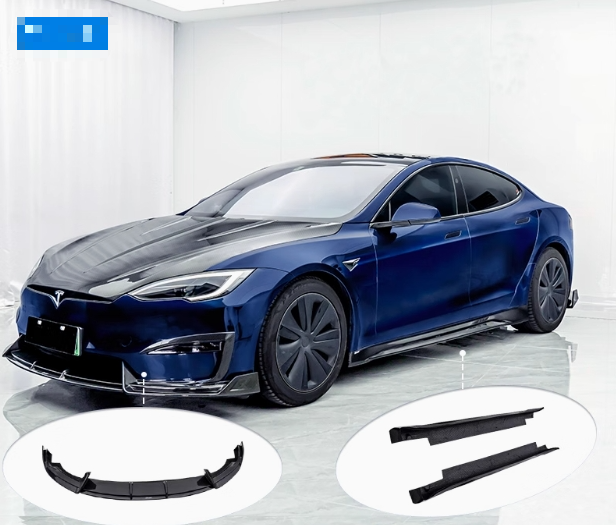 CMST Style Carbon Tesla Body Kit Model S Front Lip Rear Diffuser ...