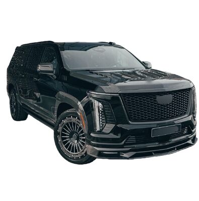 2025 Cadillac Escalade V Body Kit Carbon Fiber Front Lip Skirt Rear Diffuser Spoiler Hood