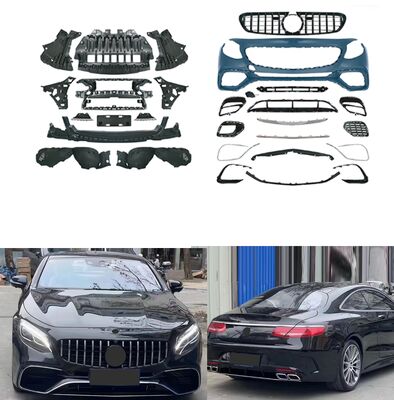Amg Style S63 Body Kit For Benz S Coupe W217 2013-2020 Front Bumper Rear Diffuser
