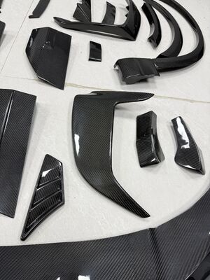 Abt Style Audi RSQ8 Body Kit Carbon Fiber Front Lip Skirt Rear Diffuser Spoiler