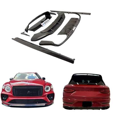 Customized Bentley Bentayga Body Kit Carbon Fiber Front Lip Side Skirt Diffuser Spoiler