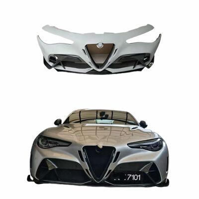 Semi Carbon Alfa Romeo Giulia Body Kit GTAM Style Front And Rear Bumper Body Kit
