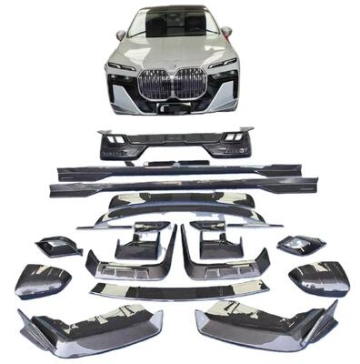 MSY Style BMW 7 Body Kit I7 G70 2023-2024 Front Lip Side Skirts Rear Diffuser