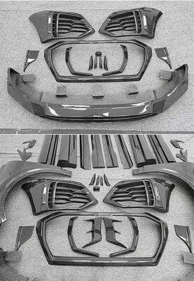 MSY Audi Q8 Body Kit Dry Carbon Fiber Front And Rear Bumper Side Skirt Spoiler Hood