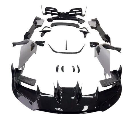 SF90 Ferrari Body Kit MSY Dry Carbon Fiber Front Rear Lip Diffuser Spoiler Side Skirts