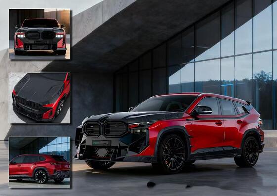 PK Style Carbon Fiber Body Kit G09 BMW Body Kit Front Lip Skirt Rear Diffuser Spoiler Hood