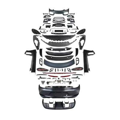 Black Porsche 981 Body Kit Upgrade 718 GT4 Front Bumper PP Body Kit