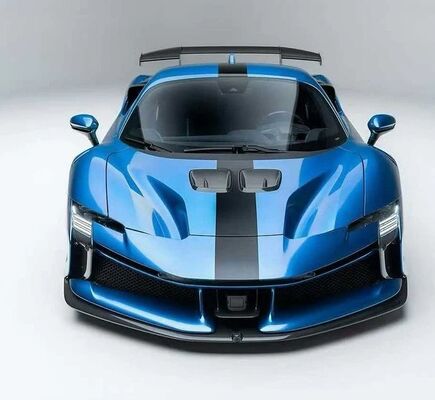 SF90 XX Ferrari Body Kit Carbon Fiber Car Bumpers Front Lip Side Skirts Rear Diffuser